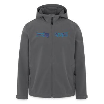 technologie leitung verbindung mikrochip daten tec - Recycelte Männer Softshell-Jacke von Stanley/Stella - Anthrazit - Vorne - AI Model Male 185 light (185cm)