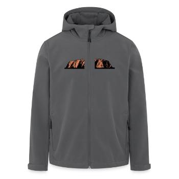 Ayers Rock - Australia - Recycelte Männer Softshell-Jacke von Stanley/Stella - Anthrazit - Vorne - AI Model Male 185 light (185cm)
