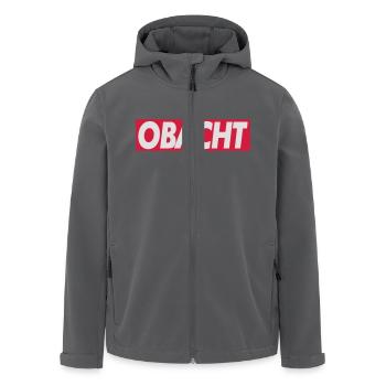 Obacht - Recycelte Männer Softshell-Jacke von Stanley/Stella - Anthrazit - Vorne - AI Model Male 185 light (185cm)