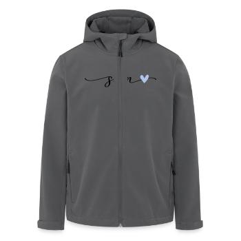 Sven Name Calligraphy Font - Men’s Recycled Softshell Jacket by Stanley/Stella - anthracite - Front - AI Model Male 185 light (185cm)