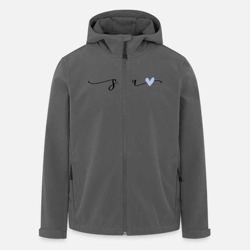 Sven Name Calligraphie Police - Veste softshell homme en polyester recyclé Stanley/Stella - charbon