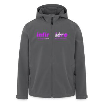 KRANKENSCHWESTER KRANKENSCHWESTER DOKTOR HUMOR DRÖLES 12 - Recycelte Männer Softshell-Jacke von Stanley/Stella - Anthrazit - Vorne - AI Model Male 185 light (185cm)