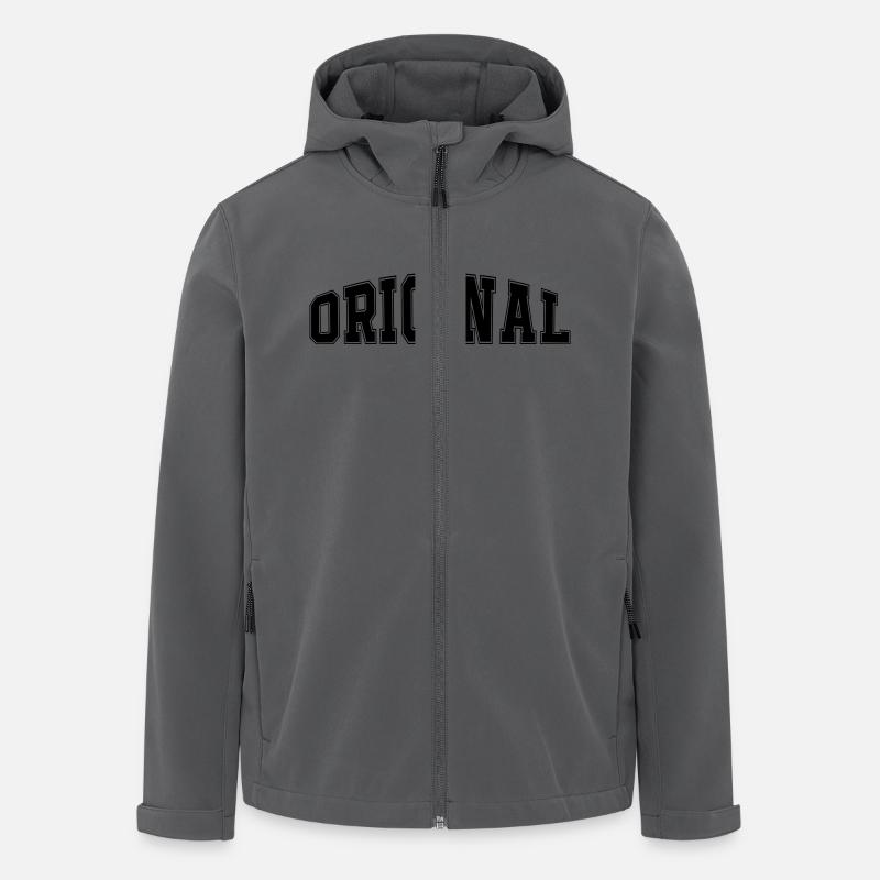 original - Men’s Recycled Softshell Jacket by Stanley/Stella - anthracite