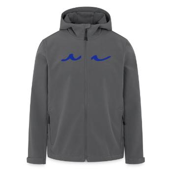 wellen - Recycelte Männer Softshell-Jacke von Stanley/Stella - Anthrazit - Vorne - AI Model Male 185 light (185cm)