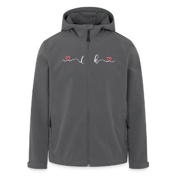 Koch - Recycelte Männer Softshell-Jacke von Stanley/Stella - Anthrazit - Vorne - AI Model Male 185 light (185cm)