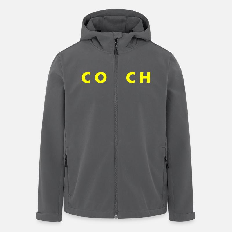 COACH - Recycelte Männer Softshell-Jacke von Stanley/Stella - Anthrazit