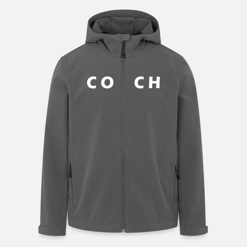 COACH - Recycelte Männer Softshell-Jacke von Stanley/Stella - Anthrazit