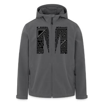 Buchstabe M - Recycelte Männer Softshell-Jacke von Stanley/Stella - Anthrazit - Vorne - AI Model Male 185 light (185cm)