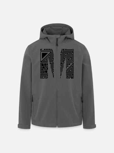 Buchstabe M - Recycelte Männer Softshell-Jacke von Stanley/Stella - Anthrazit