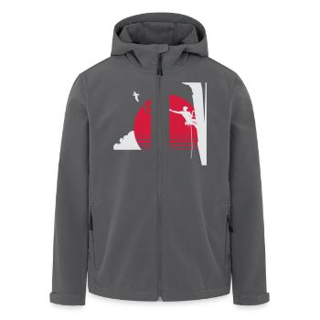 Climber - Recycelte Männer Softshell-Jacke von Stanley/Stella - Anthrazit - Vorne - AI Model Male 185 light (185cm)