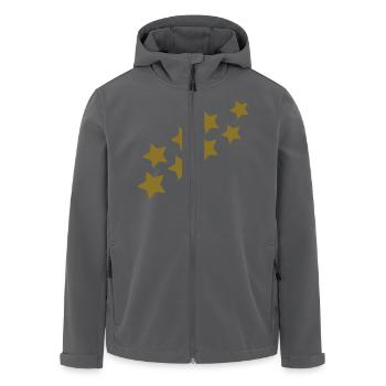 sterne - Recycelte Männer Softshell-Jacke von Stanley/Stella - Anthrazit - Vorne - AI Model Male 185 light (185cm)