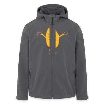 Dancing Potatoe - Recycelte Männer Softshell-Jacke von Stanley/Stella - Anthrazit - Vorne - AI Model Male 185 light (185cm)