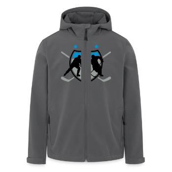 Eishockey - Recycelte Männer Softshell-Jacke von Stanley/Stella - Anthrazit - Vorne - AI Model Male 185 light (185cm)