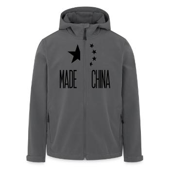 Made in China - Recycelte Männer Softshell-Jacke von Stanley/Stella - Anthrazit - Vorne - AI Model Male 185 light (185cm)