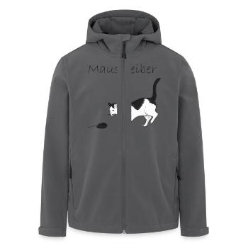 Maustreiber - Recycelte Männer Softshell-Jacke von Stanley/Stella - Anthrazit - Vorne - AI Model Male 185 light (185cm)
