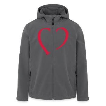 herz - Recycelte Männer Softshell-Jacke von Stanley/Stella - Anthrazit - Vorne - AI Model Male 185 light (185cm)