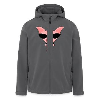 Mister Piggy - Recycelte Männer Softshell-Jacke von Stanley/Stella - Anthrazit - Vorne - AI Model Male 185 light (185cm)