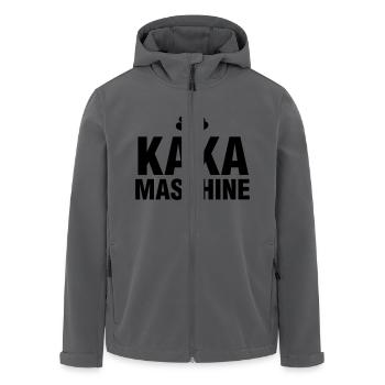 KAKA MASCHINE - Recycelte Männer Softshell-Jacke von Stanley/Stella - Anthrazit - Vorne - AI Model Male 185 light (185cm)