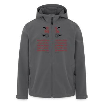 Mein Mann - Geschenk - Recycelte Männer Softshell-Jacke von Stanley/Stella - Anthrazit - Vorne - AI Model Male 185 light (185cm)