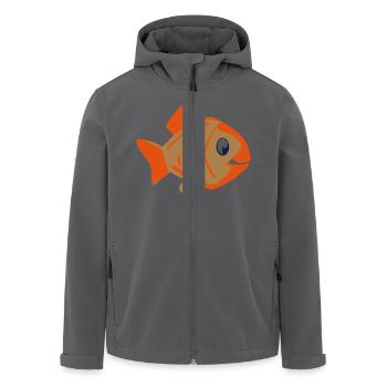 Fischen - Recycelte Männer Softshell-Jacke von Stanley/Stella - Anthrazit - Vorne - AI Model Male 185 light (185cm)