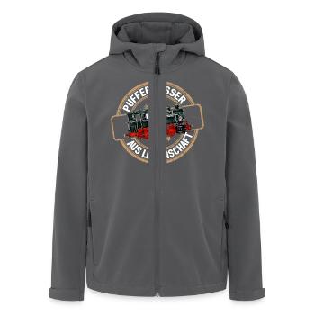 Modellbauer - Pufferküsse - Recycelte Männer Softshell-Jacke von Stanley/Stella - Anthrazit - Vorne - AI Model Male 185 light (185cm)