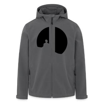 one - Recycelte Männer Softshell-Jacke von Stanley/Stella - Anthrazit - Vorne - AI Model Male 185 light (185cm)