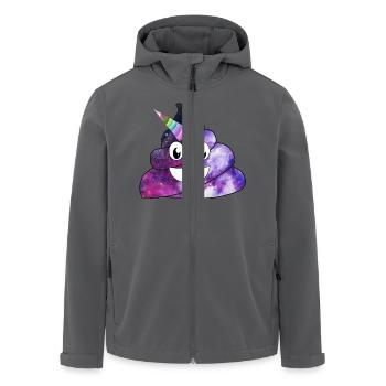 Unicorn Shit Kacke - Recycelte Männer Softshell-Jacke von Stanley/Stella - Anthrazit - Vorne - AI Model Male 185 light (185cm)