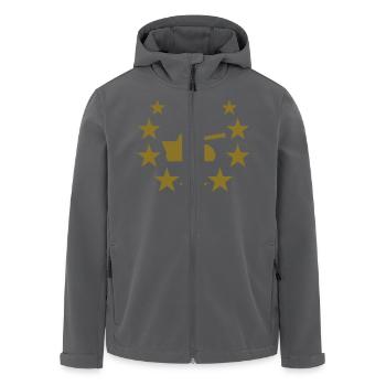 tank star - Recycelte Männer Softshell-Jacke von Stanley/Stella - Anthrazit - Vorne - AI Model Male 185 light (185cm)