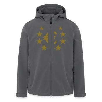 euro star - Recycelte Männer Softshell-Jacke von Stanley/Stella - Anthrazit - Vorne - AI Model Male 185 light (185cm)