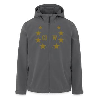 crew deluxe - Recycelte Männer Softshell-Jacke von Stanley/Stella - Anthrazit - Vorne - AI Model Male 185 light (185cm)