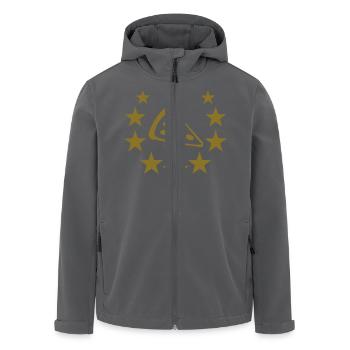 pizza deluxe - Recycelte Männer Softshell-Jacke von Stanley/Stella - Anthrazit - Vorne - AI Model Male 185 light (185cm)