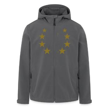 7 deluxe - Recycelte Männer Softshell-Jacke von Stanley/Stella - Anthrazit - Vorne - AI Model Male 185 light (185cm)