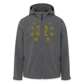 32 deluxe - Recycelte Männer Softshell-Jacke von Stanley/Stella - Anthrazit - Vorne - AI Model Male 185 light (185cm)