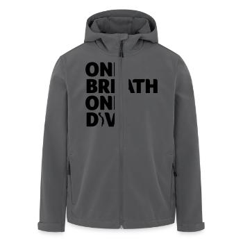 One Breath One Dive IV Apnoetaucher Freediving - Recycelte Männer Softshell-Jacke von Stanley/Stella - Anthrazit - Vorne - AI Model Male 185 light (185cm)