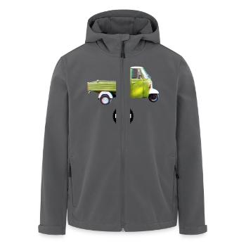 Vintage - Ape 3D - Recycelte Männer Softshell-Jacke von Stanley/Stella - Anthrazit - Vorne - AI Model Male 185 light (185cm)