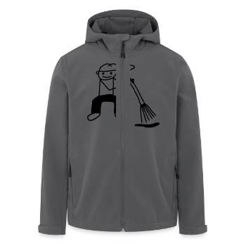 Feger - Recycelte Männer Softshell-Jacke von Stanley/Stella - Anthrazit - Vorne - AI Model Male 185 light (185cm)