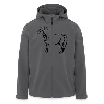 Pony Pferdchen - Recycelte Männer Softshell-Jacke von Stanley/Stella - Anthrazit - Vorne - AI Model Male 185 light (185cm)