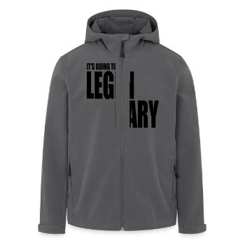 it's going to be legendary 1c - Recycelte Männer Softshell-Jacke von Stanley/Stella - Anthrazit - Vorne - AI Model Male 185 light (185cm)