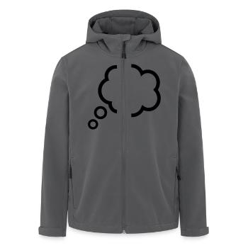 Sprechblase - Recycelte Männer Softshell-Jacke von Stanley/Stella - Anthrazit - Vorne - AI Model Male 185 light (185cm)