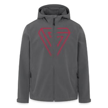 Infinity Triangle - Recycelte Männer Softshell-Jacke von Stanley/Stella - Anthrazit - Vorne - AI Model Male 185 light (185cm)