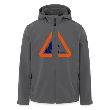 Warnung: Faule Bauarbeiter - Recycelte Männer Softshell-Jacke von Stanley/Stella - Anthrazit - Vorne - AI Model Male 185 light (185cm)