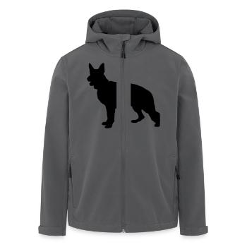 Deutscher Schäferhund - Recycelte Männer Softshell-Jacke von Stanley/Stella - Anthrazit - Vorne - AI Model Male 185 light (185cm)