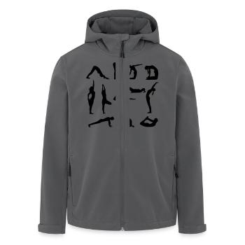 yoga figuren - Recycelte Männer Softshell-Jacke von Stanley/Stella - Anthrazit - Vorne - AI Model Male 185 light (185cm)
