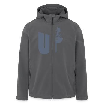 Bike - Recycelte Männer Softshell-Jacke von Stanley/Stella - Anthrazit - Vorne - AI Model Male 185 light (185cm)