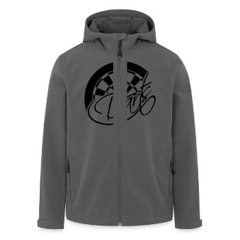 Darts Board Logo Design - Recycelte Männer Softshell-Jacke von Stanley/Stella - Anthrazit - Vorne - AI Model Male 185 light (185cm)