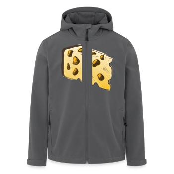 Käse - Recycelte Männer Softshell-Jacke von Stanley/Stella - Anthrazit - Vorne - AI Model Male 185 light (185cm)