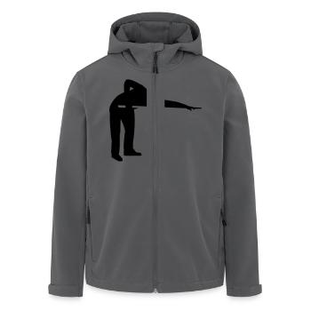 Billard - Recycelte Männer Softshell-Jacke von Stanley/Stella - Anthrazit - Vorne - AI Model Male 185 light (185cm)