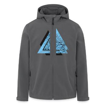 AD Triangle Black - Recycelte Männer Softshell-Jacke von Stanley/Stella - Anthrazit - Vorne - AI Model Male 185 light (185cm)