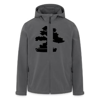 Bonsai Baum - Recycelte Männer Softshell-Jacke von Stanley/Stella - Anthrazit - Vorne - AI Model Male 185 light (185cm)