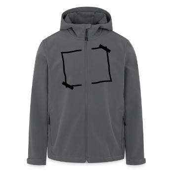 Leerer Zettel Notiz Aufgeklebt - Recycelte Männer Softshell-Jacke von Stanley/Stella - Anthrazit - Vorne - AI Model Male 185 light (185cm)